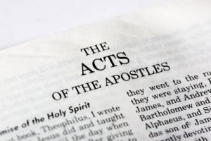 A macro detail of the book of Acts